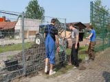 Zaunversetzung und Übergabe des Zuschussbescheides durch den KSB (29.04.2011)